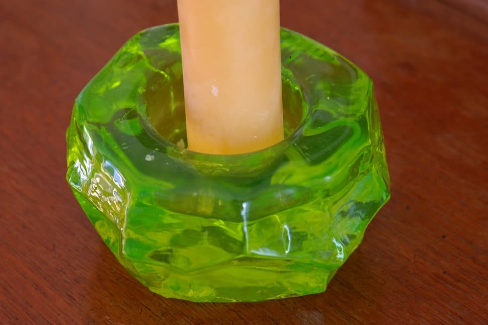 green stone candle holder preview