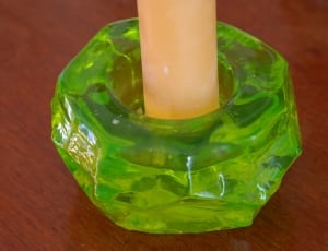 green stone candle holder thumbnail
