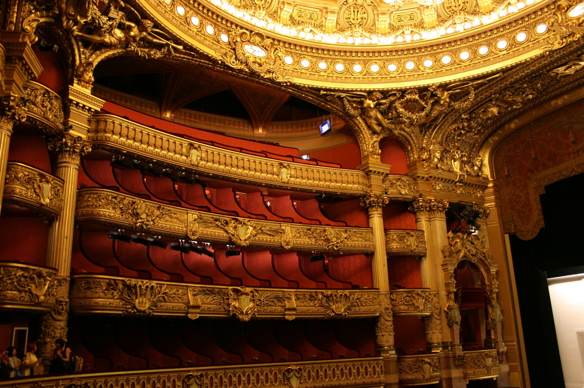 gold painted theater