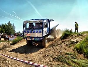 blue and grey truck thumbnail
