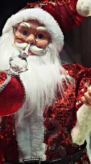 Santa Claus holding a rod thumbnail
