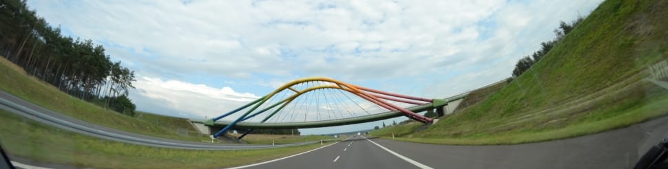 grey yellow and green connecting bridge preview