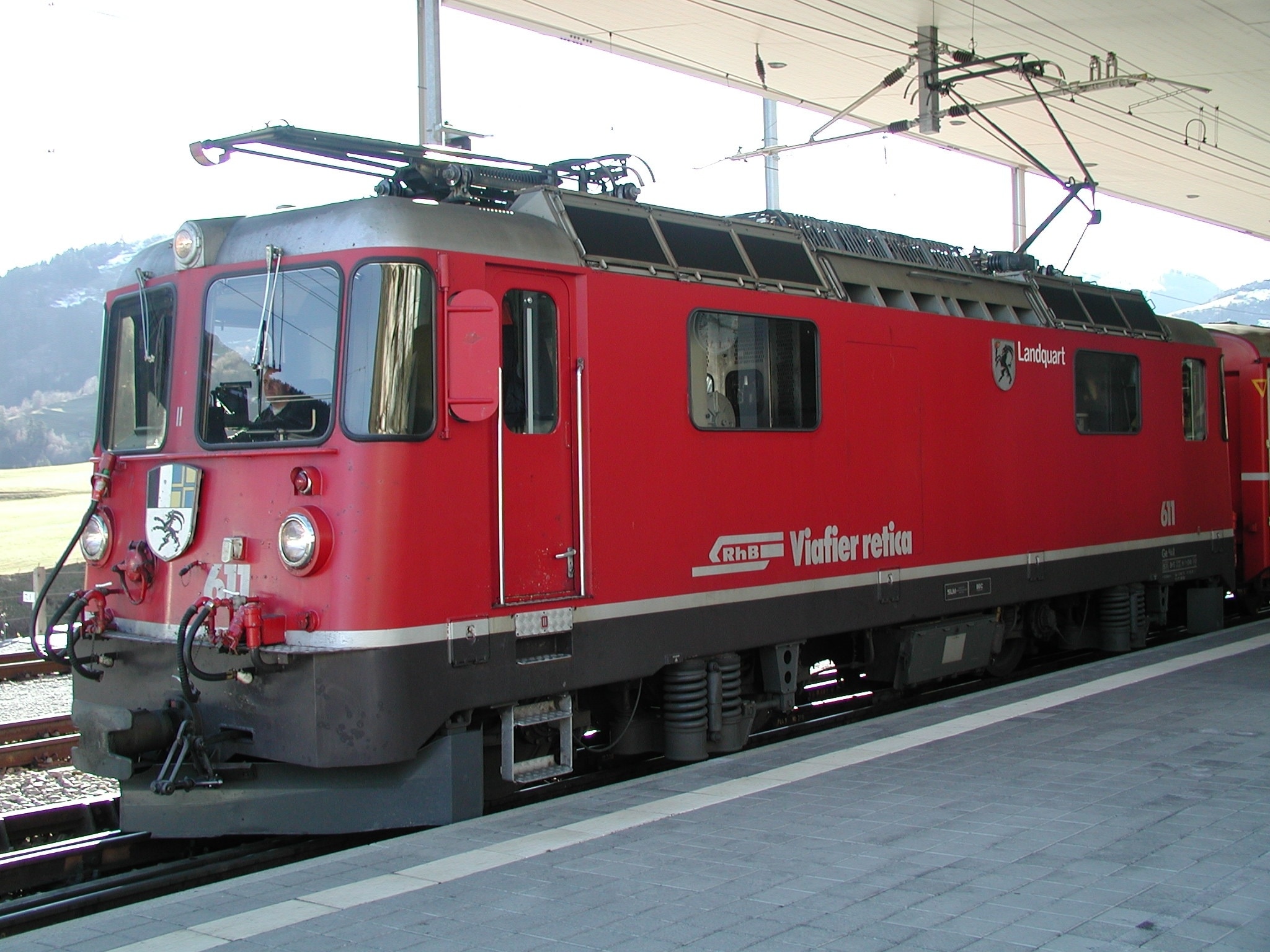 red and black train