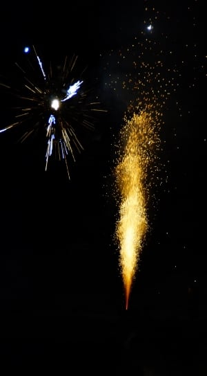 yellow and white fire works thumbnail