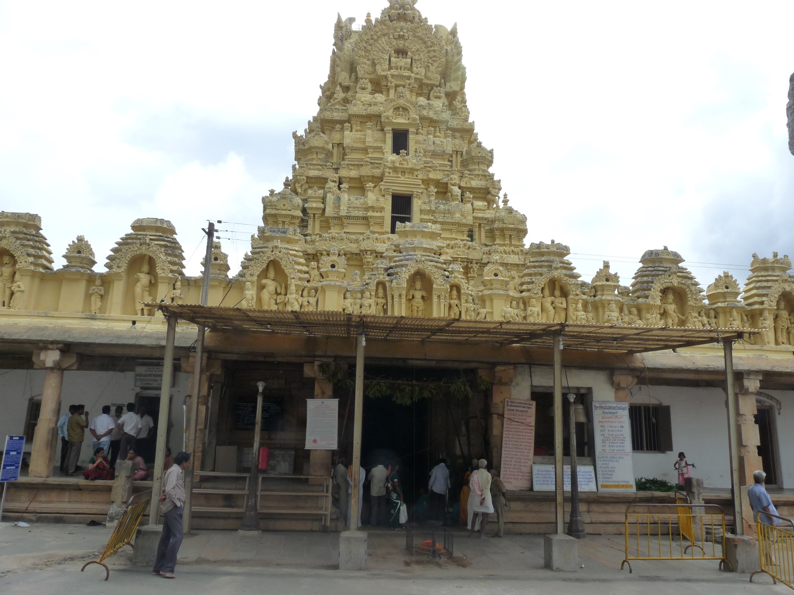 beige concrete hindu temple
