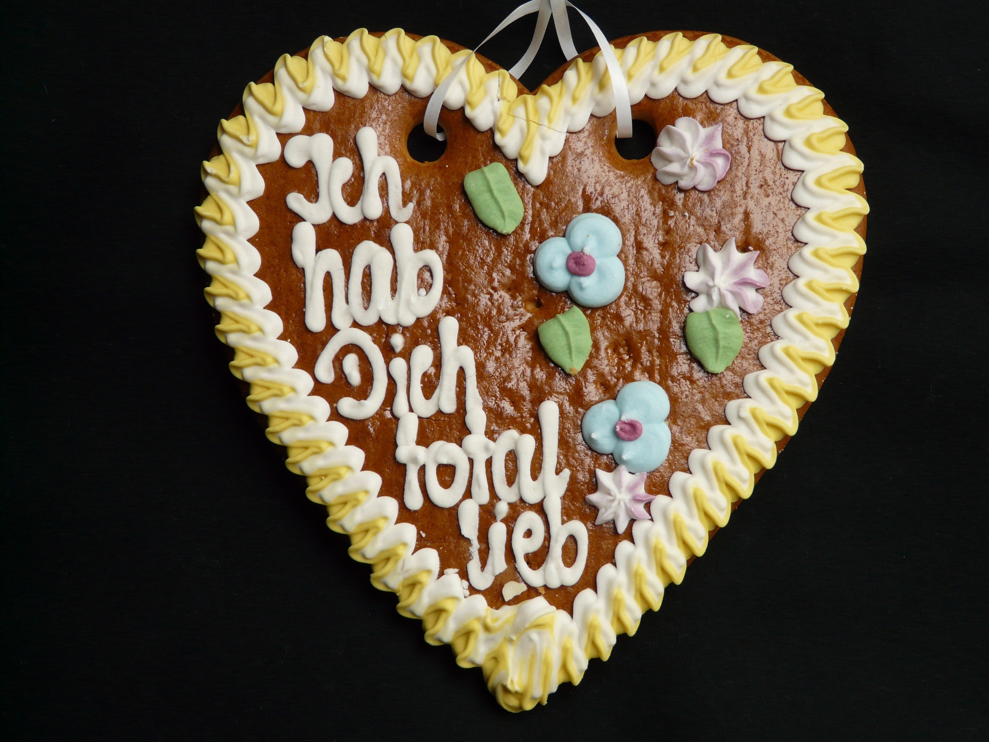 brown white and yellow heart shaped hanging decor
