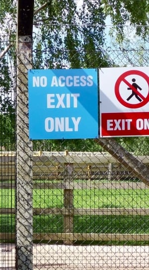 no access exit only signages thumbnail