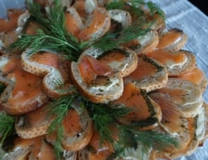 baked bread top with salmon thumbnail
