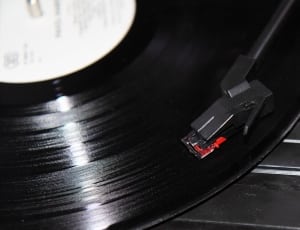 black vinyl record thumbnail
