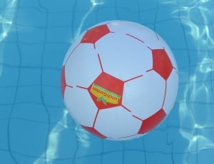 white and red volley ball thumbnail