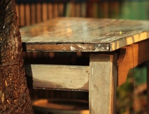 brown wooden table thumbnail