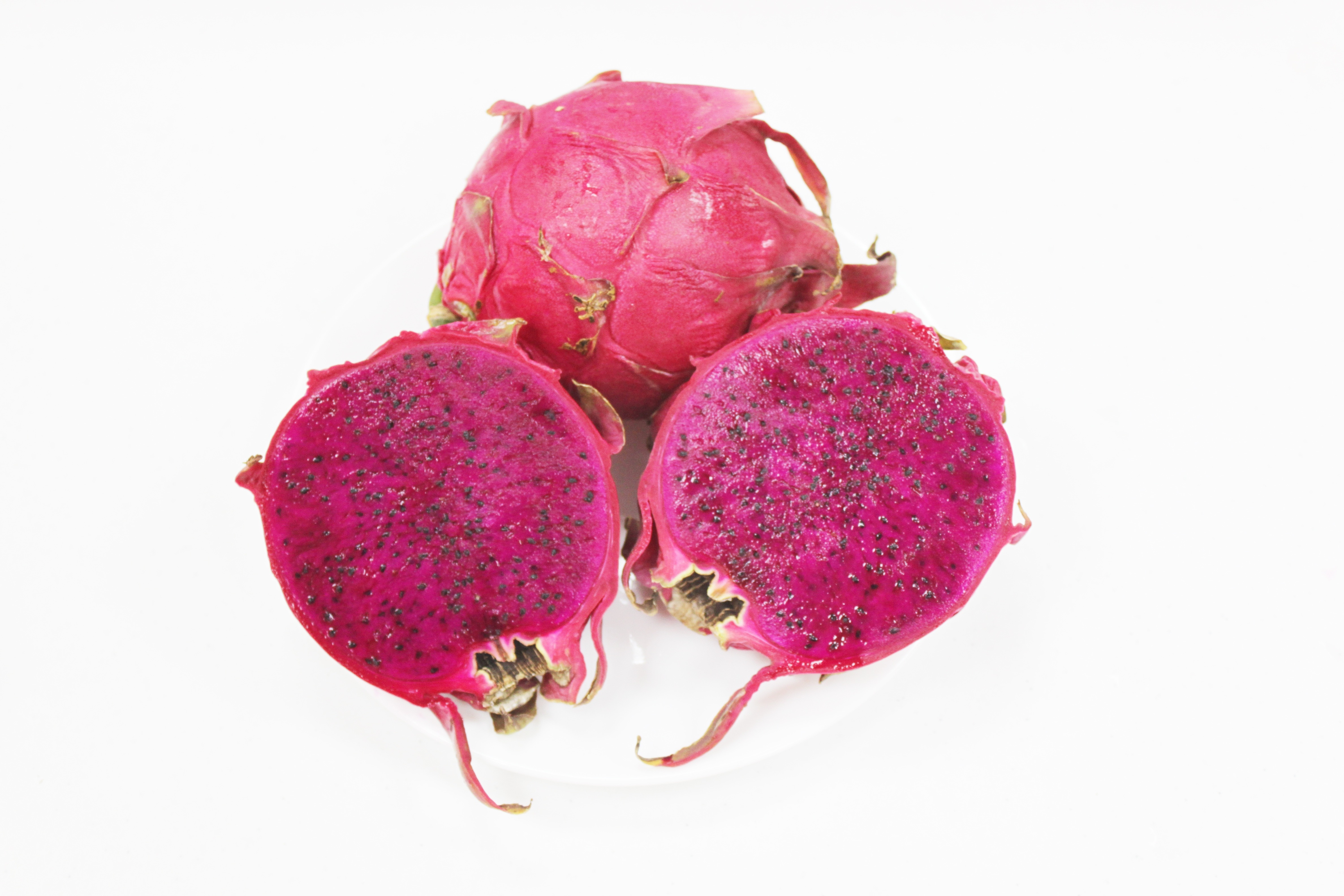 3 pink dragon fruits
