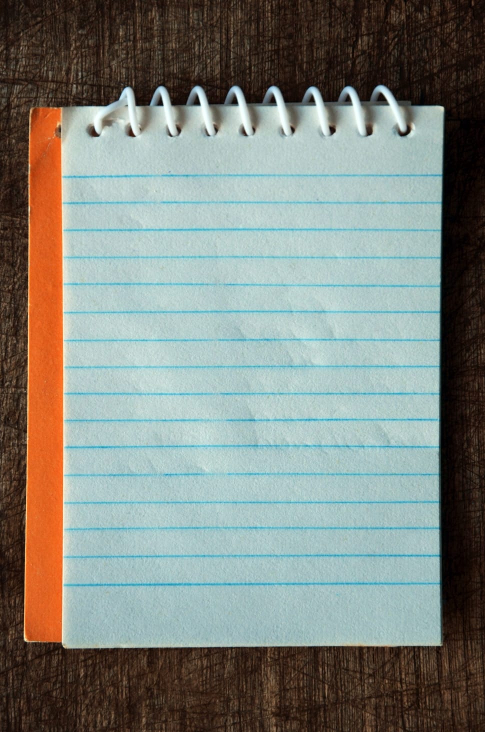 orange spiral notebook preview