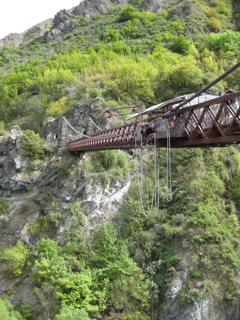 brown metal suspension bridge preview