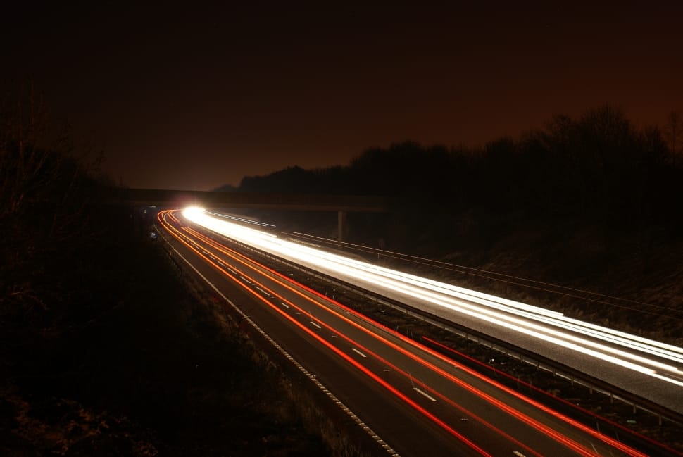 double exposure car lights free image | Peakpx