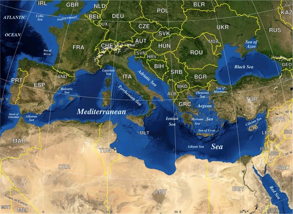 mediterranean map preview