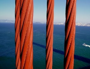 Golden Gate Bridge, Cable, Boat, sea, water thumbnail