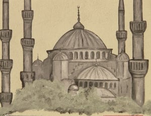 grey dome building painting thumbnail