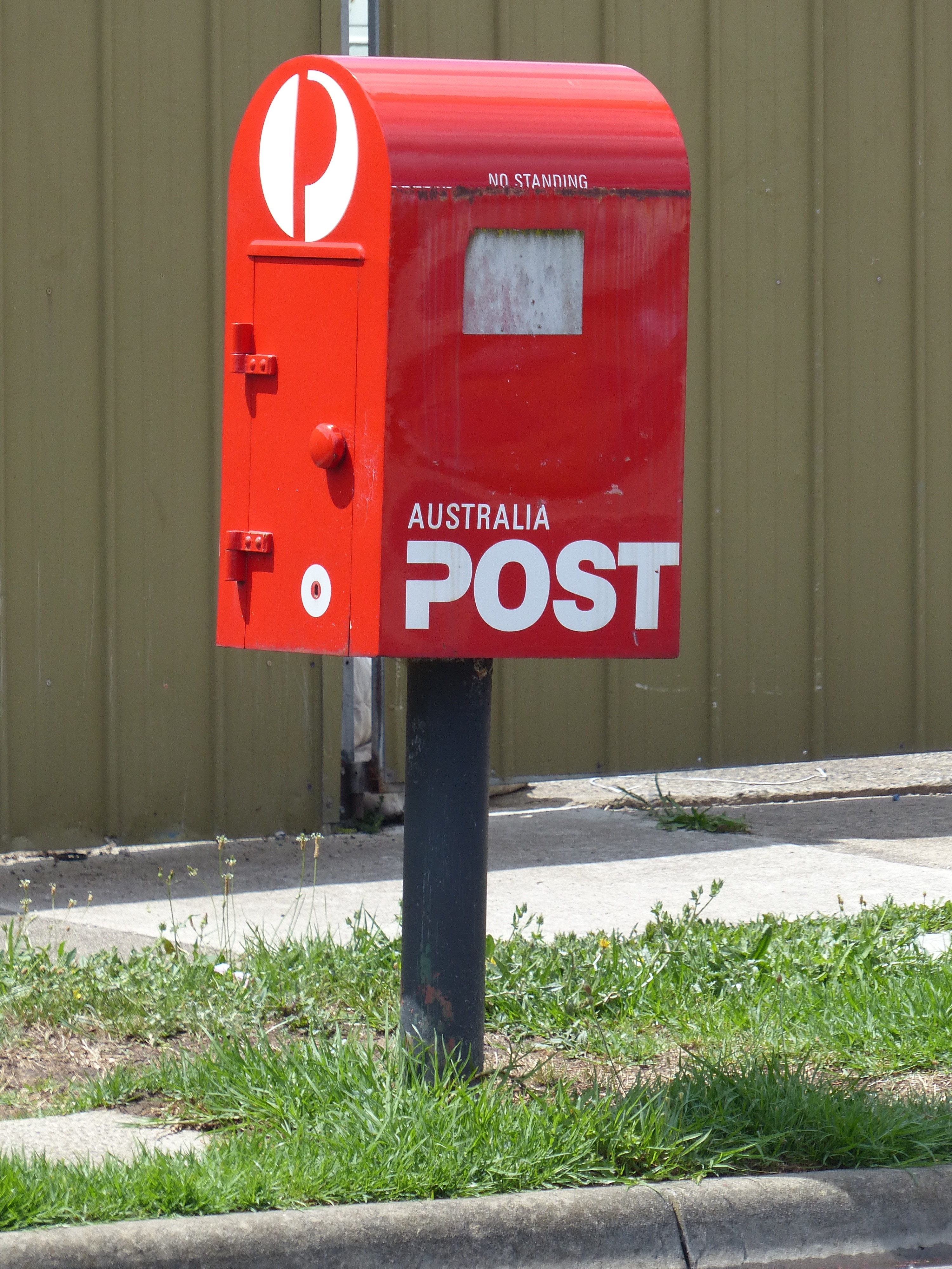 red australia post mailbox