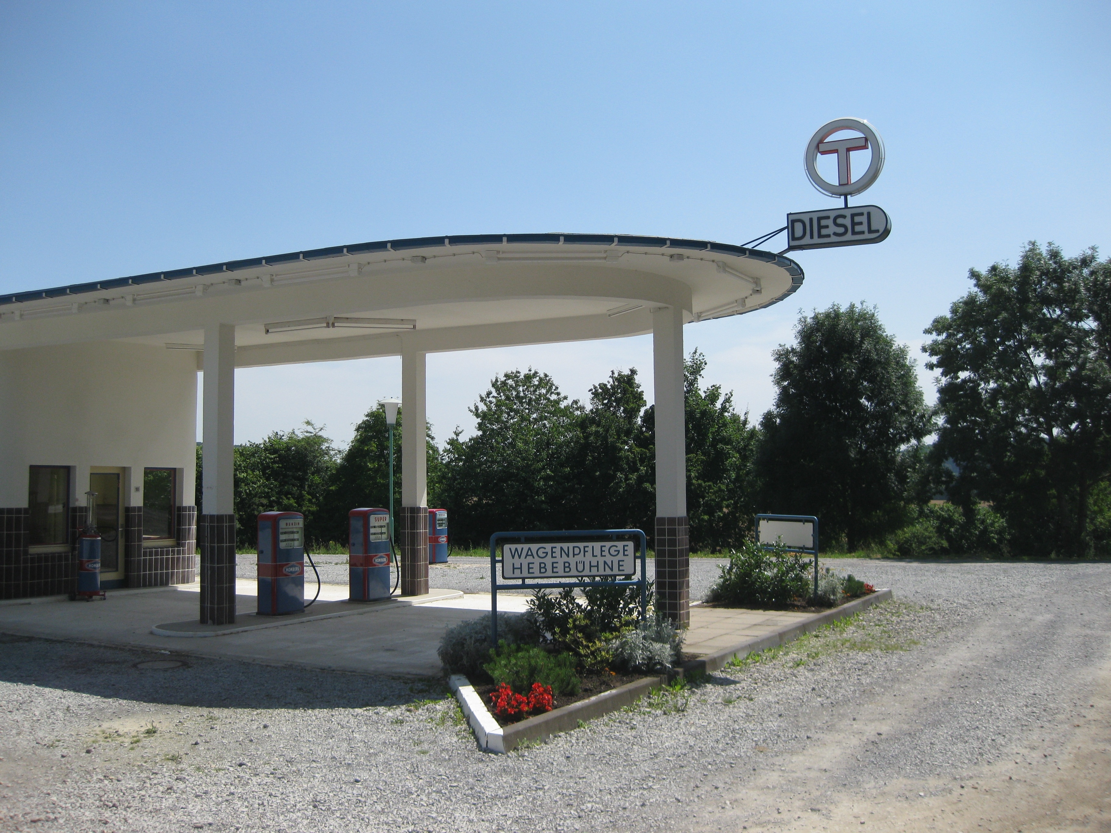 Diesel gasoline station