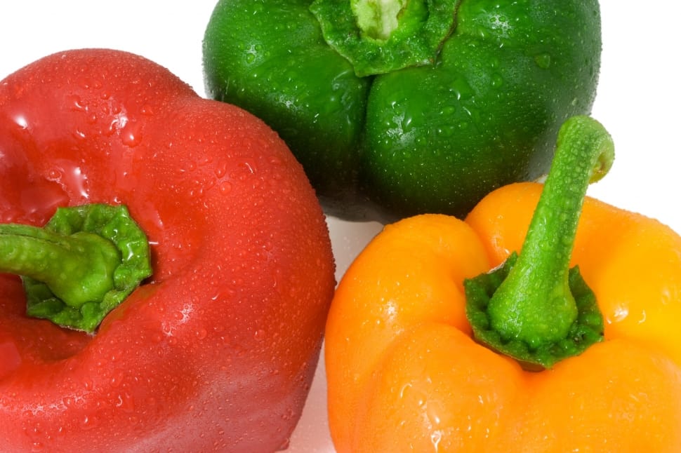 red yellow and green bell pepper preview